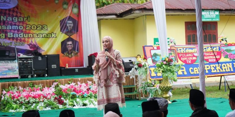 Silaturrahim Dengan Perantau Nagari Kacang, Athari Ajak Bersama Bangun Kampung Halaman