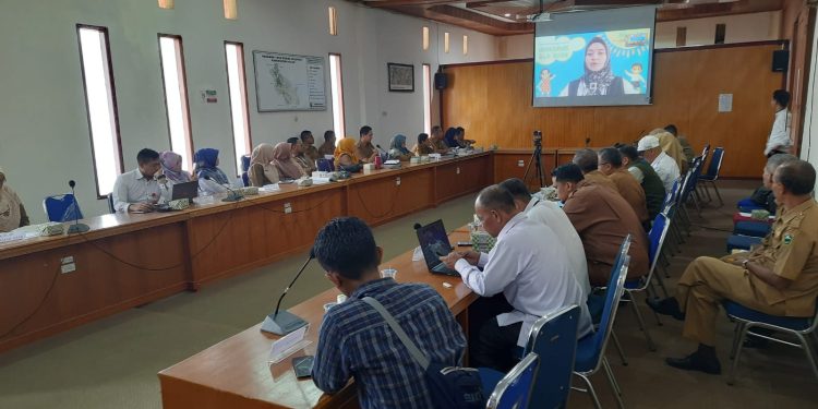 Pemkab Solok Ikuti Kegiatan Verifikasi Lapangan Hybrid Tahap Verifikasi Administrasi Evaluasi Kabupaten Layak Anak Tahun 2023