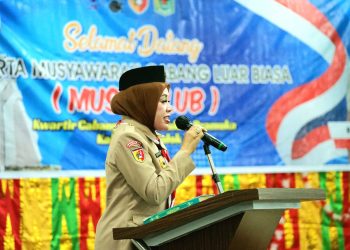 Ny. Hj. Emiko Epyardi Asda, SP Resmi Ditetapkan sebagai Ketua Kwarcab 0302 Gerakan Pramuka Kab. Solok