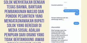 Bupati Solok Imbau Masyarakat Hati-Hati dengan Akun Medsos yang Mengatasnamakan Dirinya