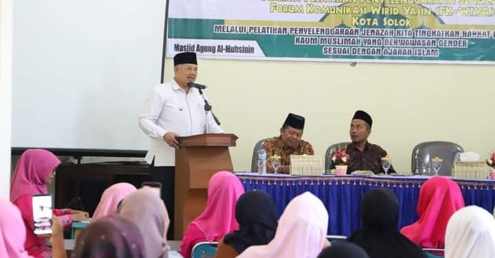 Wali Kota Solok Hadiri Pembukaan Pelatihan Penyelenggaraan Jenazah Forum Komunitas Wirid Yasin