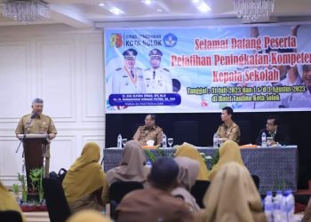 Pemko Solok Melalui Dinas Pendidikan Gelar Pelatihan Peningkatan Kompetensi Kepala Sekolah