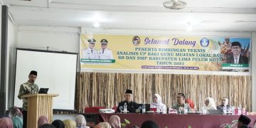 420 Guru SD dan SMP  Kab. Lima Puluh Kota Ikuti Bimtek Analisis CP Mulok BAM