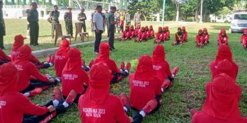 Dandim 0309/Solok  Monitoring Pelaksanaan Kegiatan Pelatihan Paskibraka Kota Solok