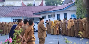 Wako Solok Pimpin Apel Gabungan Lingkup Pemko Solok