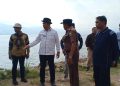 Bupati Solok Tinjau Lapangan Terapung Tempat Pelaksanaan Upacara HUT Kemerdekaan RI