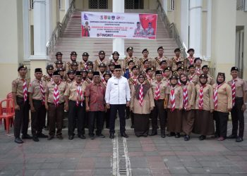 Bupati Solok lepas Kontingen Kwartir Cabang 0302 Kabupaten Solok pada Giat Raimuna Nasional Ke-XII