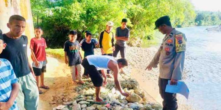 Seorang Bayi Perempuan Masih Bertali Pusar Ditemukan Dipinggir Sungai di Pessel