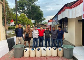 Diduga Resahkan Masyarakat, Satres Narkoba Polres Solok Amankan Minuman Tuak di Nagari Kotobaru
