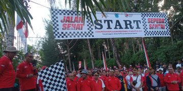 Meriahkan HUT RI Ke-78, Pemkab Mentawai Selenggarakan Jalan Santai