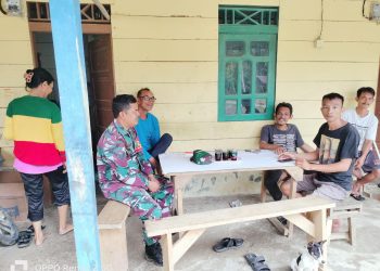 Gelar Komsos, Serka Andi Bersama Tokoh Agama Ajak Masyarakat Saling Menghormati Agama Satu Sama Lain