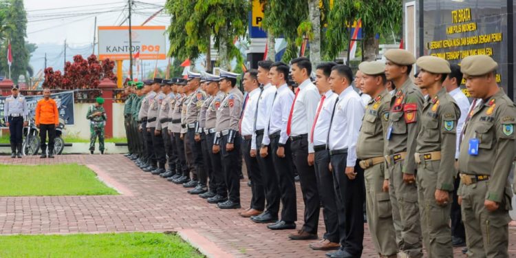 Kapolres Pasaman Pimpin Apel Gelar Pasukan Operasi Zebra Singgalang 2023