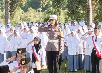 Dalam rangka Sosialisasi Operasi Zebra Singgalang 2023, Polres Solok Kota Gelar “Police Go To School”