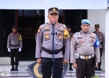 Polres Solok Kota Gelar Upacara Bendera Bulanan