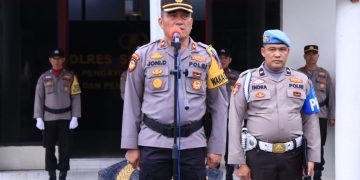 Polres Solok Kota Gelar Upacara Bendera Bulanan