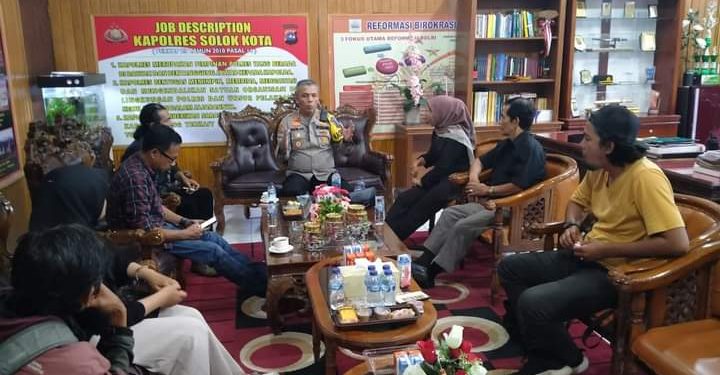 Kapolres Solok Kota Adakan Pertemuan Dengan Awak Media