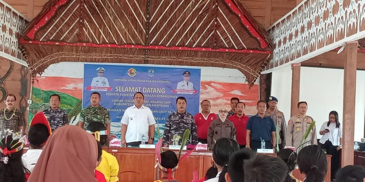 Lantamal II Padang Bekerjasama Dengan Pemkab Kepulauan Mentawai Gelar Lomba Cerdas Cermat Jenjang SMP