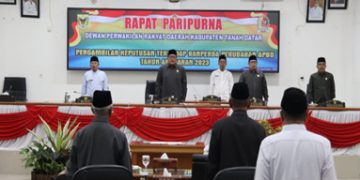 DPRD Tanah Datar Setujui Ranperda Perubuhan APBD Tahun 2023 Menjadi Perda