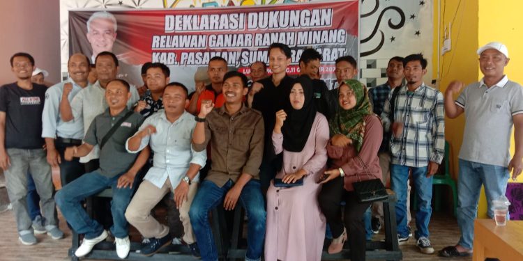 Tim Relawan Ganjar Ranah Minang Kab. Pasaman Deklarasikan Dukungan untuk Pilpres Tahun 2024