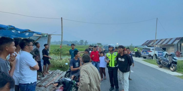 Tanggapi Laporan Masyarakat, Sat Lantas Polres Tanah Datar Menjaring 24 Kendaraan Bermotor Dalam Aksi Balap Liar