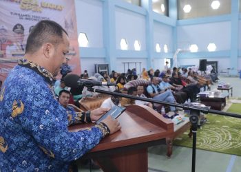 PJ Wako Payakumbuh Buka Sumatera Barat Open Turnamen Tenis Meja Se-Indonesia di Gor Nan Ompek Kelurahan Tanjung