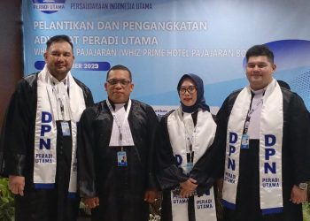 Ketum Peradi Utama Lantik Ismail Novendra ( Raja Teja) Bersama 33 Lainnya Jadi Advokat