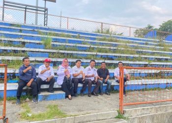 Survey Persiapan Bupati Solok Cup, Dinas PUPR dan Dinas Lingkungan Hidup Pemkab Solok Kunjungi Gor Batu Batupang