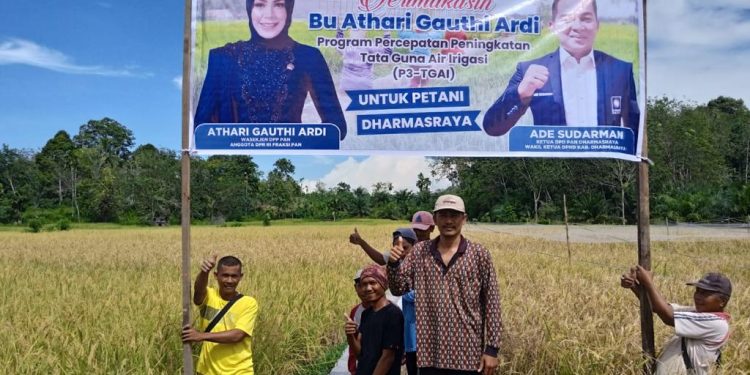 Athari Laksanakan Serah Terima 175 Titik Program Irigasi Kepada Petani Sumbar