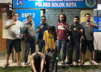 Polres Solok Kota Ungkap Kasus Narkotika Golongan 1 Jenis Shabu, RIP dan FRA Ditangkap