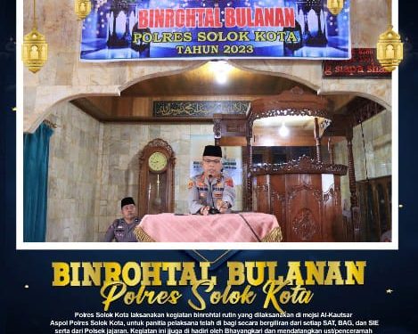 Tingkatkan Kedisiplinan dan Profesionalisme Personil, Kapolres Solok Kota Gencar Gelar Binrohtal