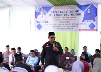 Didampingi Anggota Komisi V DPR RI, Bupati Solok Kunjungan Kerja dan Temu Ramah bersama Masyarakat Nagari Batang Barus