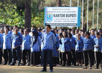 Pemkab Kepulauan Mentawai Laksanakan Upacara Peringatan Hari Ulang Tahun Korps Pegawai Republik Indonesia Ke-52