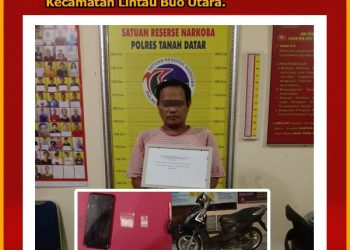 Terlibat Narkoba, Pria Berinisial FF Diringkus Tim Tarantula Polres Tanah Datar