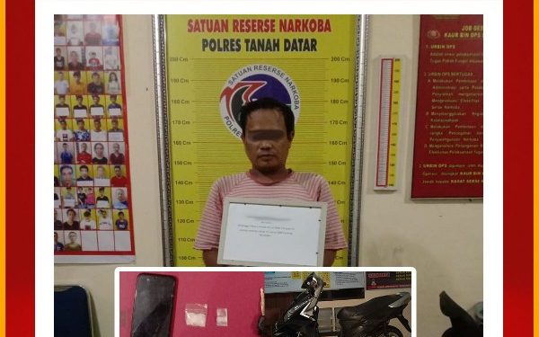 Terlibat Narkoba, Pria Berinisial FF Diringkus Tim Tarantula Polres Tanah Datar