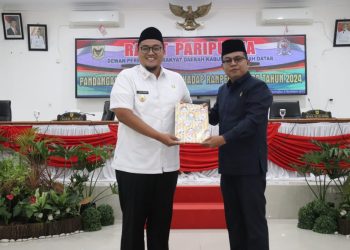 Delapan Fraksi DPRD Tanah Datar Menyampaikan Pandangan Umumnya Terhadap Ranperda APBD Tahun 2024