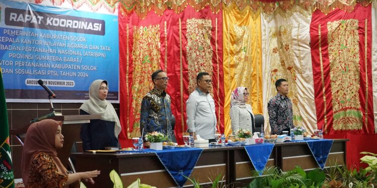 Pemkab Solok Gelar Rapat Koordinasi bersama BPN Wilayah Sumatera Barat