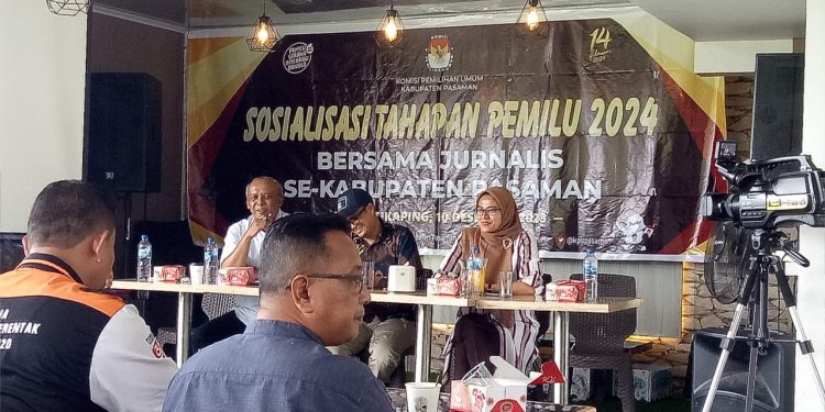 KPU Kab. Pasaman Laksanakan Sosialisasi Pemilu 2024 Kepada Insan Pers