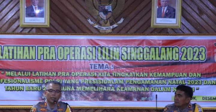 Kapolres Solok Kota Pimpin Latihan Pra Operasi Lilin Singgalang 2023