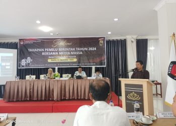 KPU Kota Solok Gelar Sosialisasi Tahapan Pemilu 2024 Bersama Insan Pers