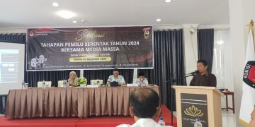 KPU Kota Solok Gelar Sosialisasi Tahapan Pemilu 2024 Bersama Insan Pers