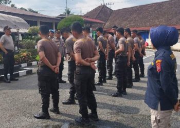 Polres Solok Kota Laksanakan Kegiatan Bintra untuk Personil Baru yang Dimutasi