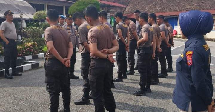 Polres Solok Kota Laksanakan Kegiatan Bintra untuk Personil Baru yang Dimutasi