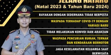 Jelang Tahun Baru 2024, Kapolres Pessel Sampaikan Himbauan Kamtibmas