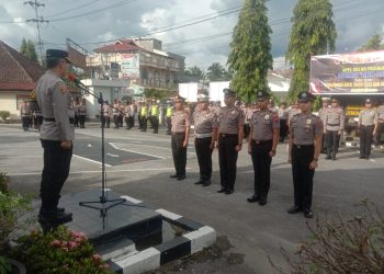 Dipenghujung Tahun, 22 Orang Anggota Polri di Polres Solok Kota Naik Pangkat