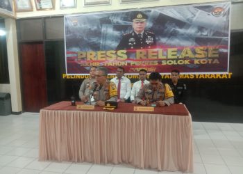 5 Ranking Tindak Pidana Selama Tahun 2023 Diungkap Polres Solok Kota