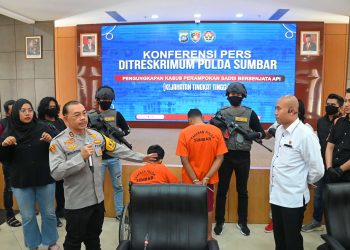 Tiga Tersangka Perampok Sadis Bersenjata Api Berhasil Ditangkap Ditreskrimum Polda Sumbar
