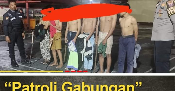 Tim Patroli Malam Polres Solok Kota Amankan Remaja yang Berencana Tawuran di Wilayah Hukum Polresta Solok