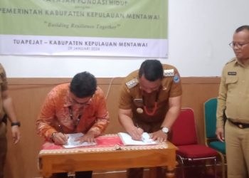 Pemkab Mentawai Tandatangani MoU Dengan Yayasan Fondasi Hidup