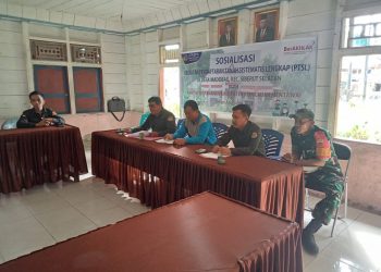 Serda Didi Abriadi Mengikuti Kegiatan Sosialisasi Pendaftaran Tanah Sistematis Lengkap (PTSL) bersama Masyarakat