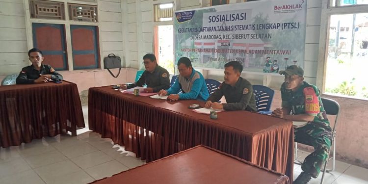 Serda Didi Abriadi Mengikuti Kegiatan Sosialisasi Pendaftaran Tanah Sistematis Lengkap (PTSL) bersama Masyarakat